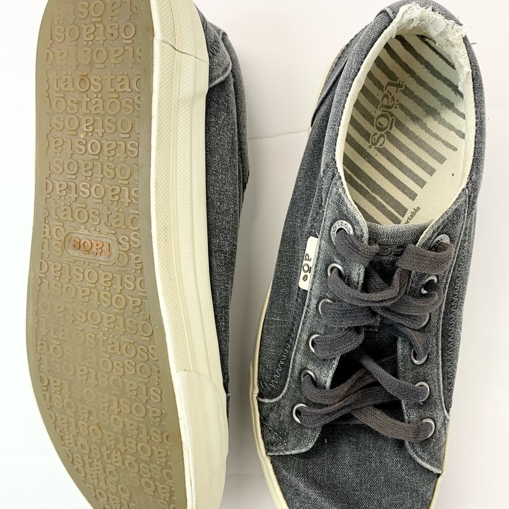 TAOS Footwear PLS-13844 Plim Soul Grey Wash Canvas Size 9 C006